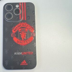 Manchester United Red and Black Phone Skin only exclusively available through me